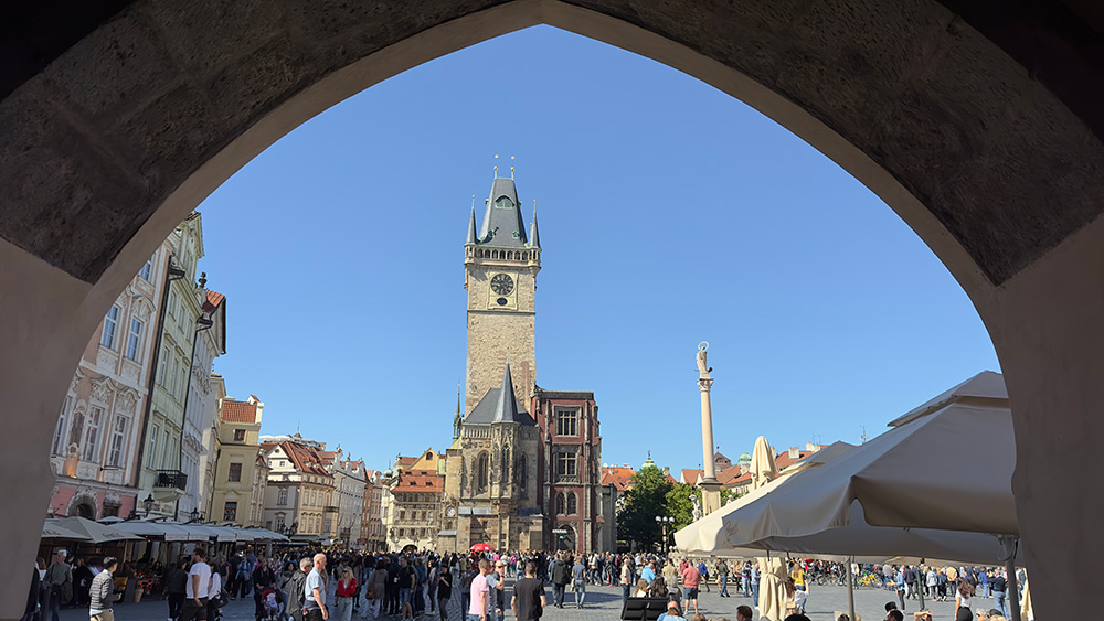 Abb. 22: Blick auf den Altstädter Ring mit Rahthausturm, Foto: Thomas Muff